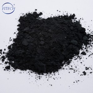 98% min prah bakarnog oksida, CAS 1317-38-0, crna boja, molekularna formula: CuO, tačka topljenja 1326 ℃