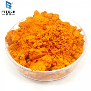 Fornecimento de fábrica 98-99,9% min de pentóxido de vanádio em pó laranja
