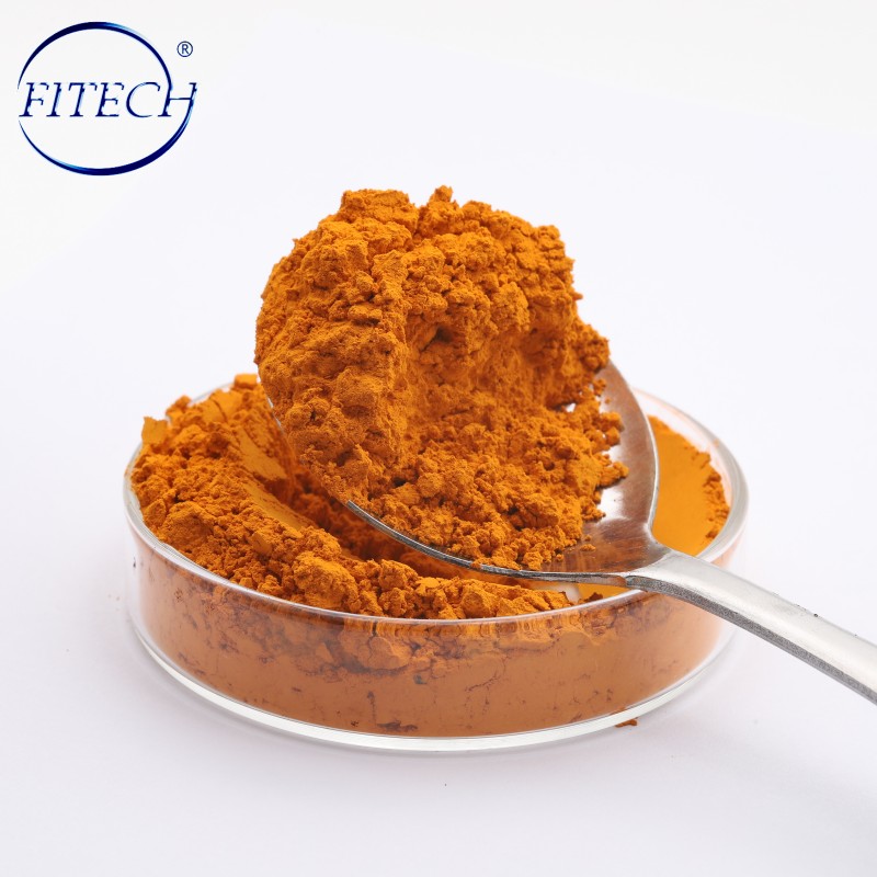 Fabrikkforsyning 98-99,9 %min Vanadium Pentoxide Orange Pulver